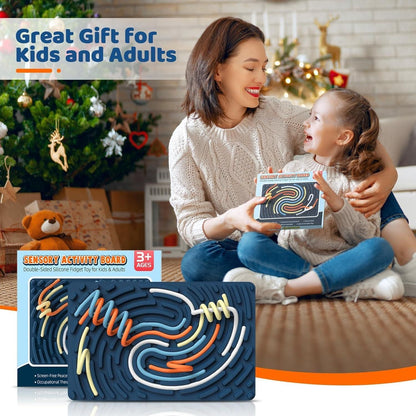 Sensor Activity Board Double-Sided Silicone Montessori Toys